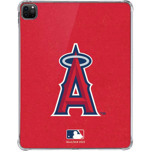 MLB Los Angeles Angels - Solid Distressed iPad Pro 11in (2024) Clear Case
